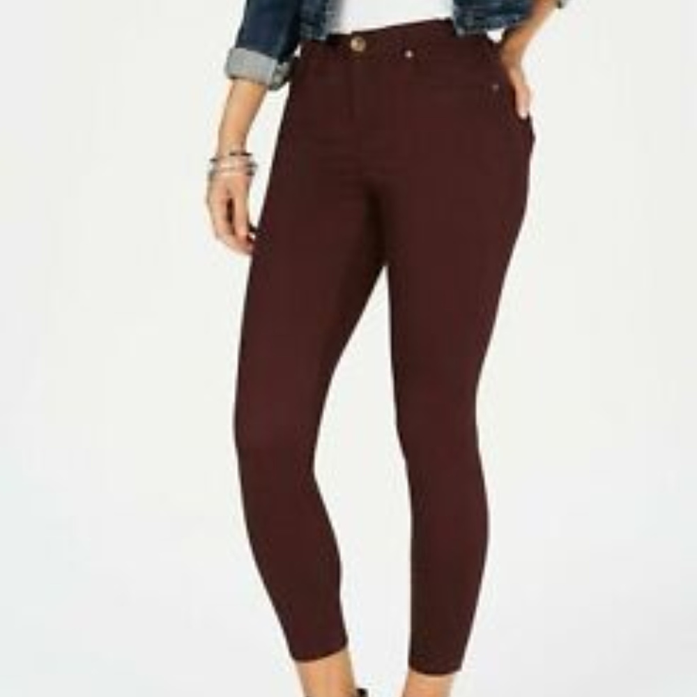 Style & Co. Women's Ankle Jeans - Burgundy